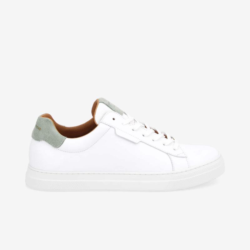 SPARK CLAY M - NAPPA/SUEDE - BLANC/VERT MENTHE